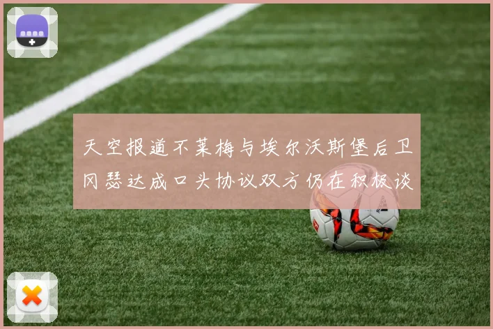 天空报道不莱梅与埃尔沃斯堡后卫冈瑟达成口头协议双方仍在积极谈判中